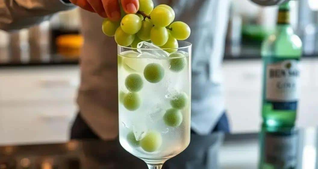 Méthode de préparation de Gin Tonic avec Raisins Verts