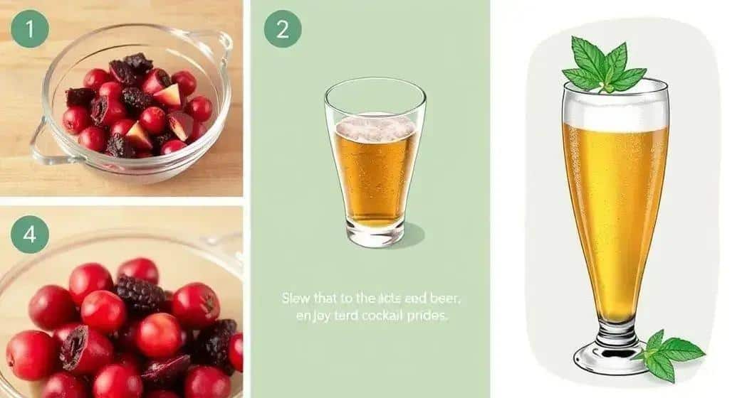 Méthode de préparation de la bière mousseuse aux fruits rouges Méthode de préparation de la bière mousseuse aux fruits rouges