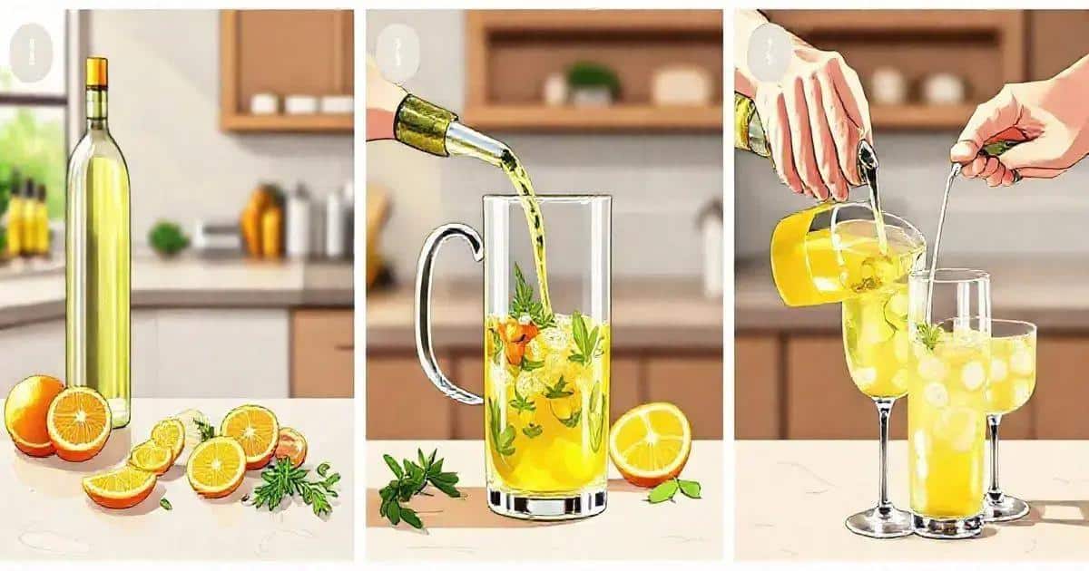 Méthode de préparation de la boisson au vin blanc