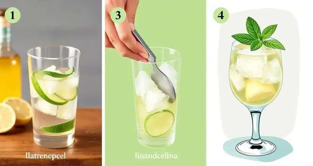 Méthode de préparation de la Caïpirinha au limoncello