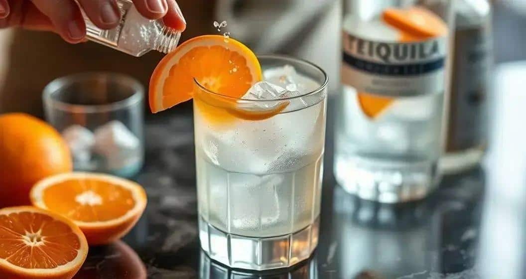 Méthode de préparation de la tequila avec soda de mandarine