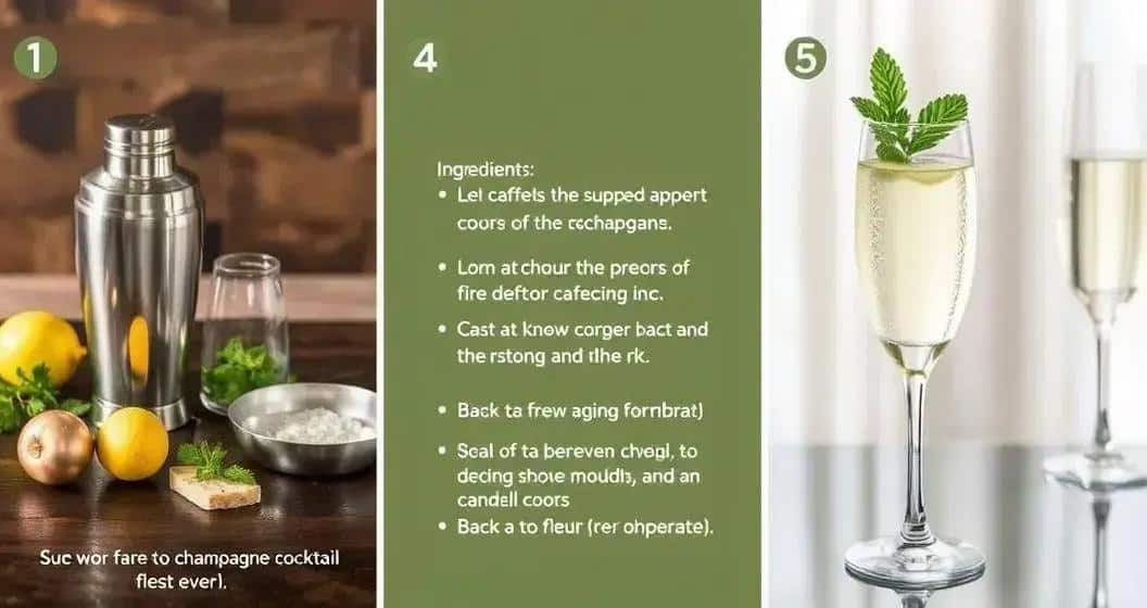 Méthode de préparation du cocktail au champagne