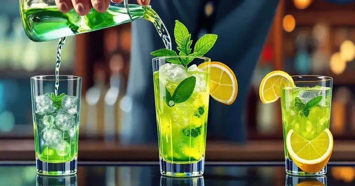 Méthode de préparation du cocktail vodka avec thé vert et menthe