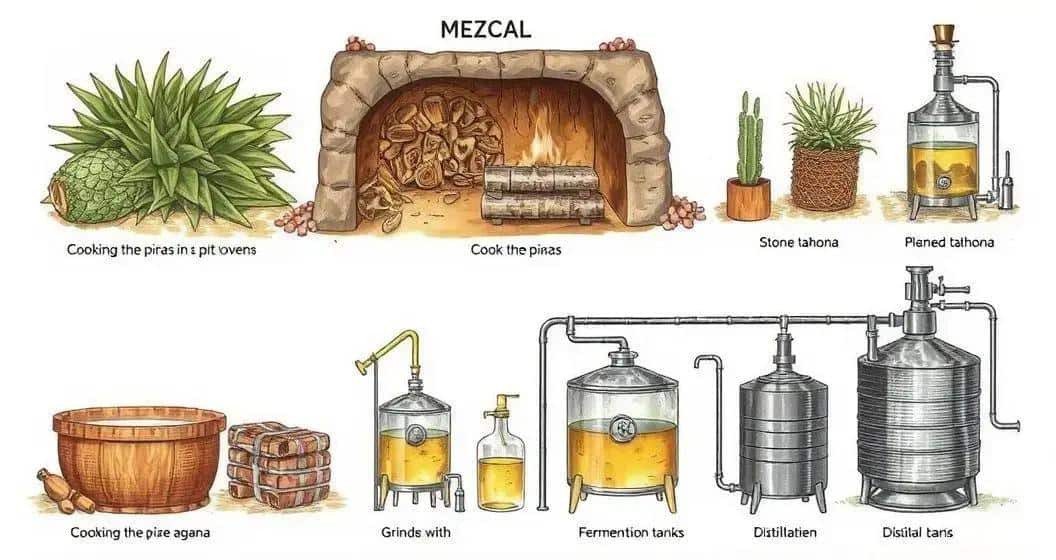 Méthode de préparation du mezcal