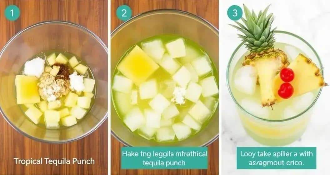 Méthode de préparation du punch de tequila