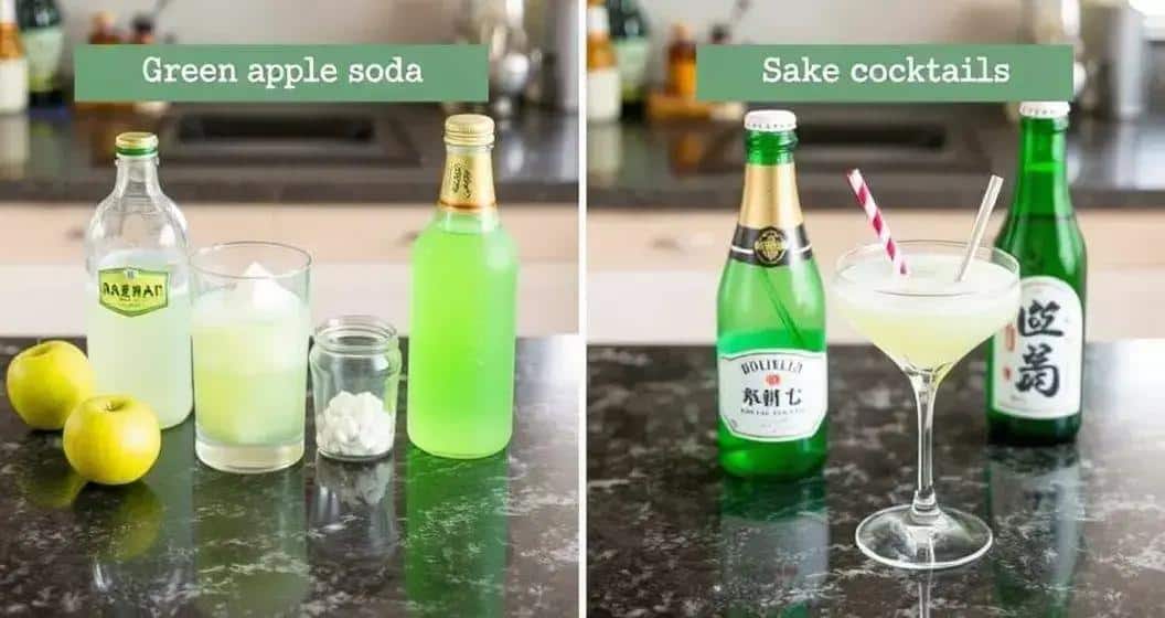 Méthode de préparation du saké avec soda