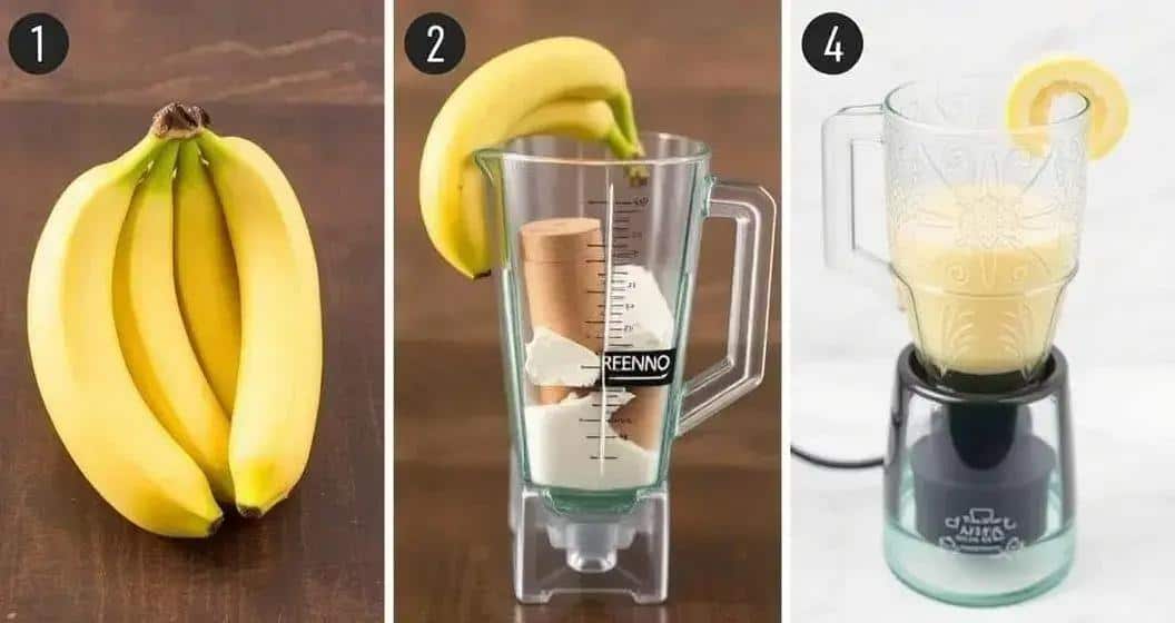 Préparation du Daiquiri à la banane Préparation du Daiquiri à la banane