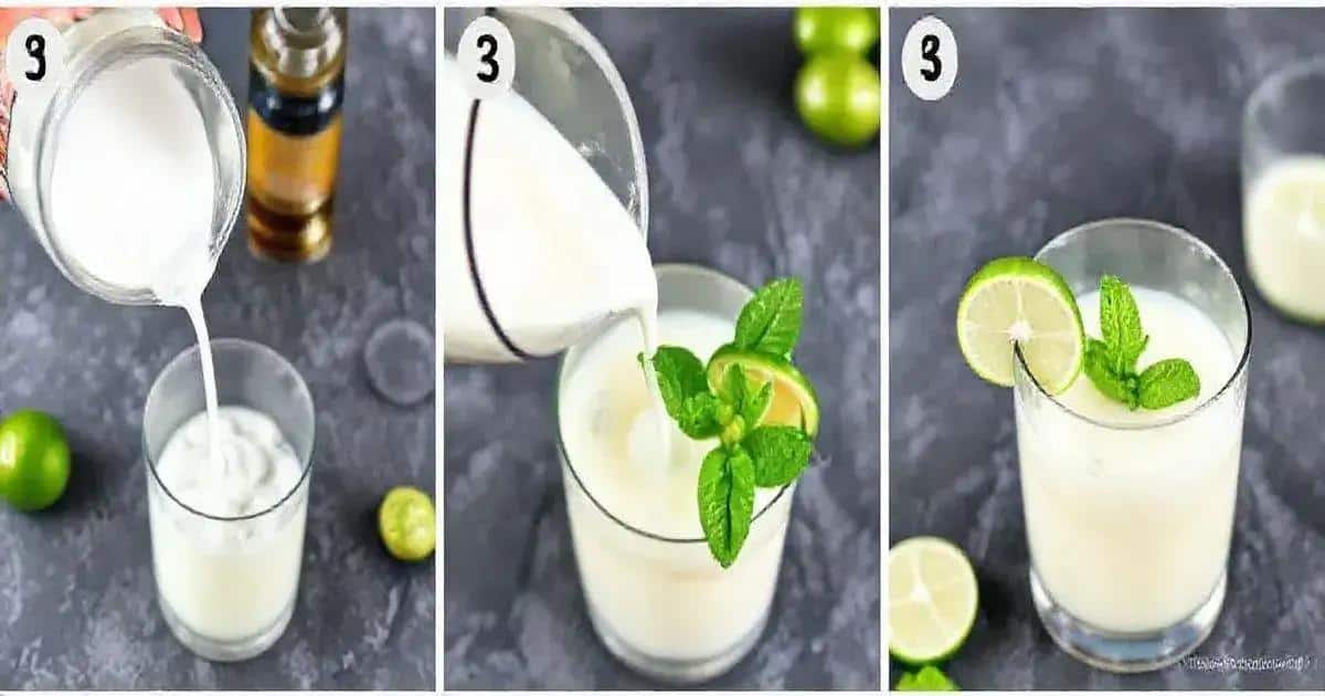 Préparation du Daiquiri au lait de coco Préparation du Daiquiri au lait de coco