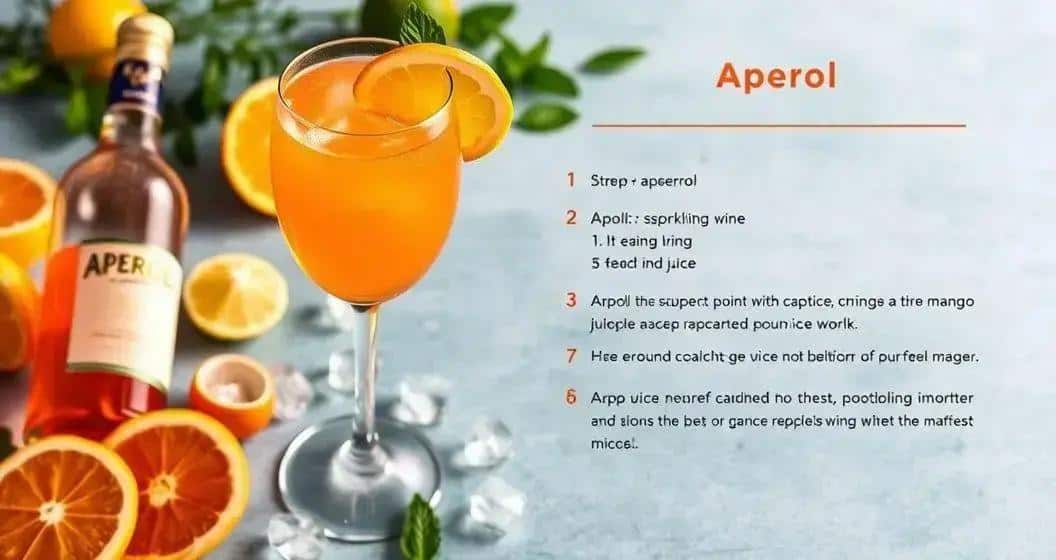 Recette de coquetel Aperol avec vin pétillant et jus de mangue