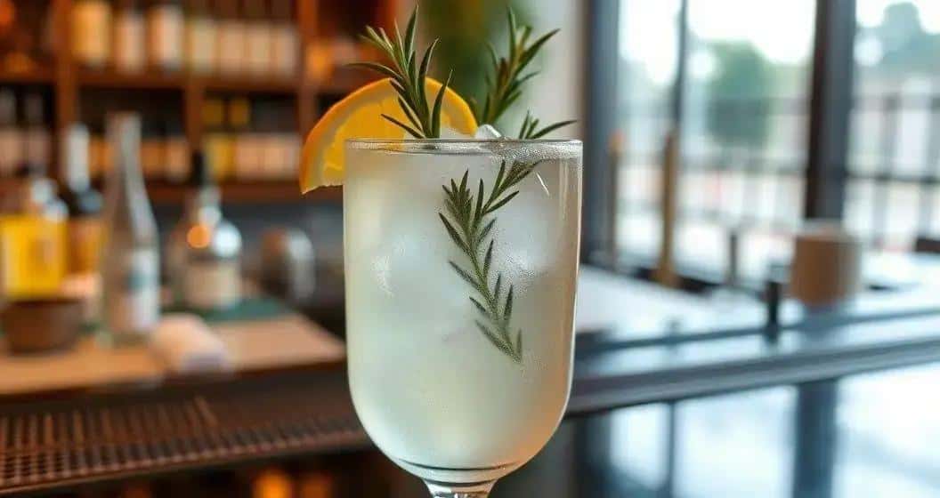 Saké avec jus de citron et romarin : Une recette de cocktail rafraîchissante