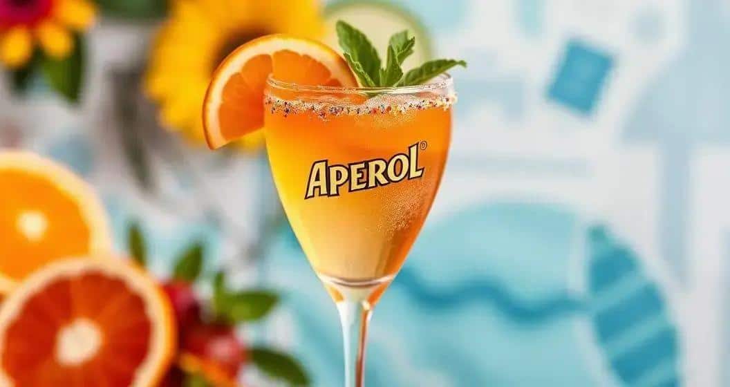 Servir et décorer votre Aperol avec vin pétillant