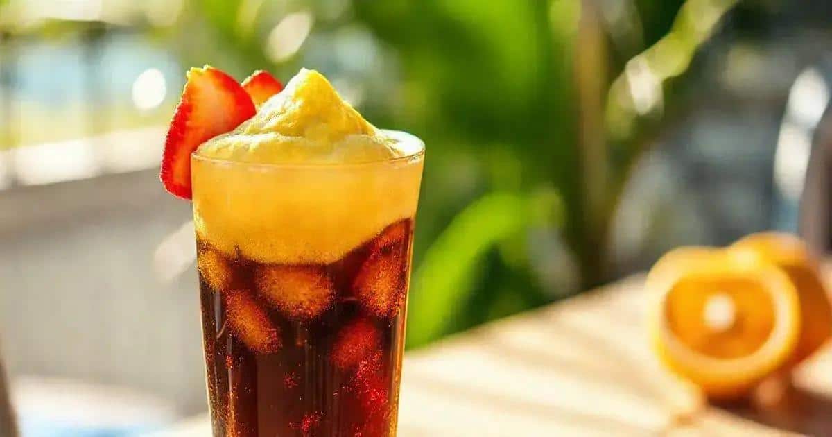 Soda au cola et écume de fruit de la passion : Une variation rafraîchissante incontournable