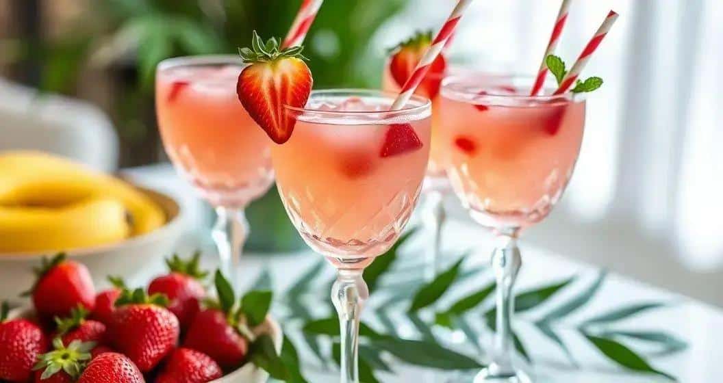 Suggestions de présentation pour la Caipiríssima à la fraise