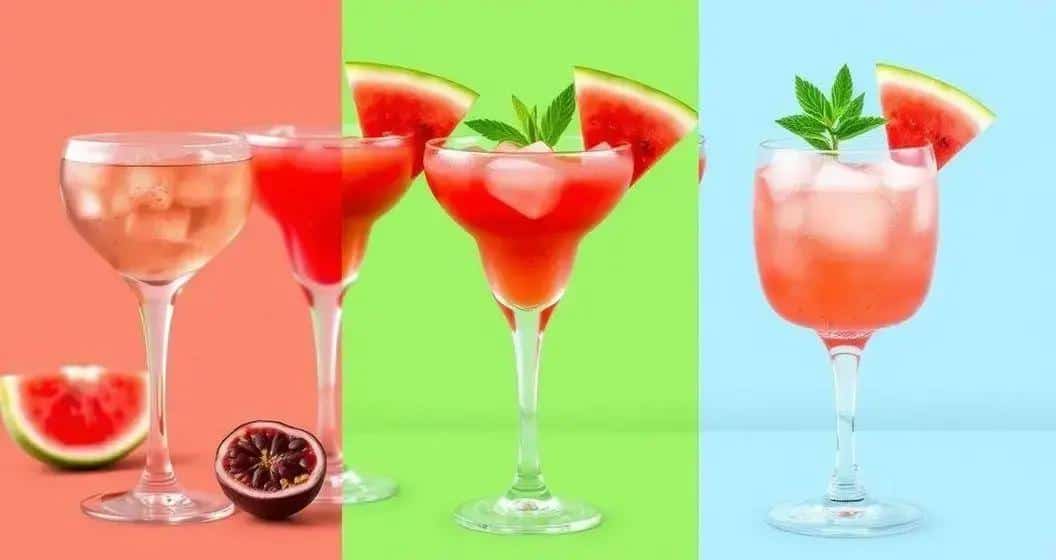 Variantes de la Caipiroska à la pastèque Variantes de la Caipiroska à la pastèque