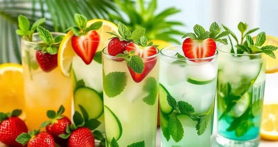 Variantes de la Limonade Tropicale à la Menthe