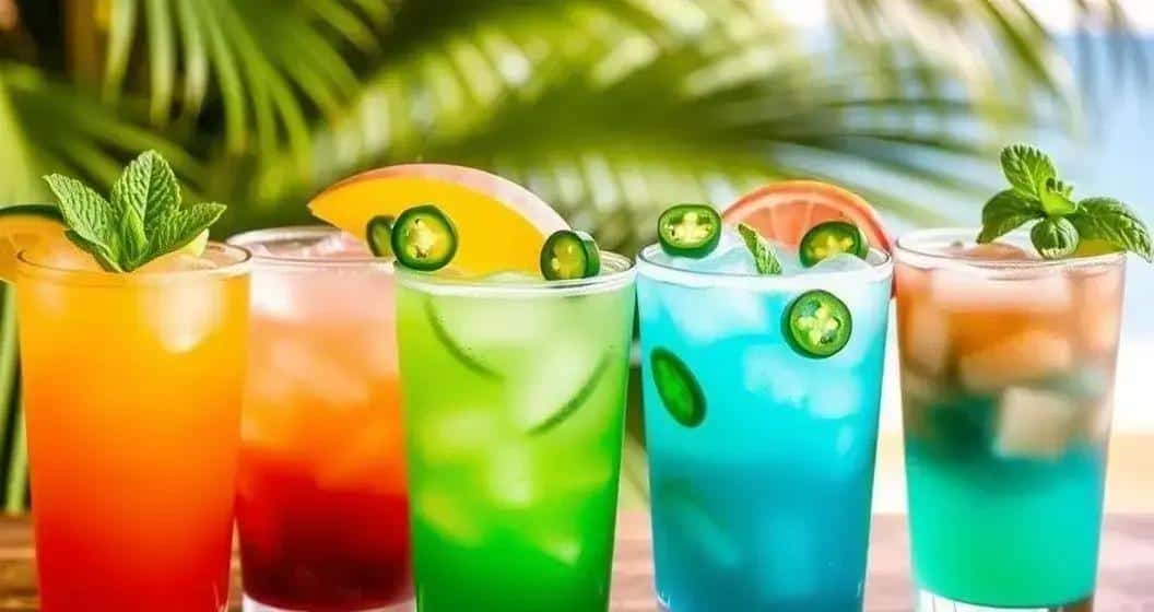 Variantes de punch avec tequila et ananas