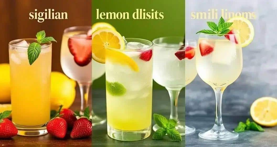 Variantes du cocktail au citron sicilien