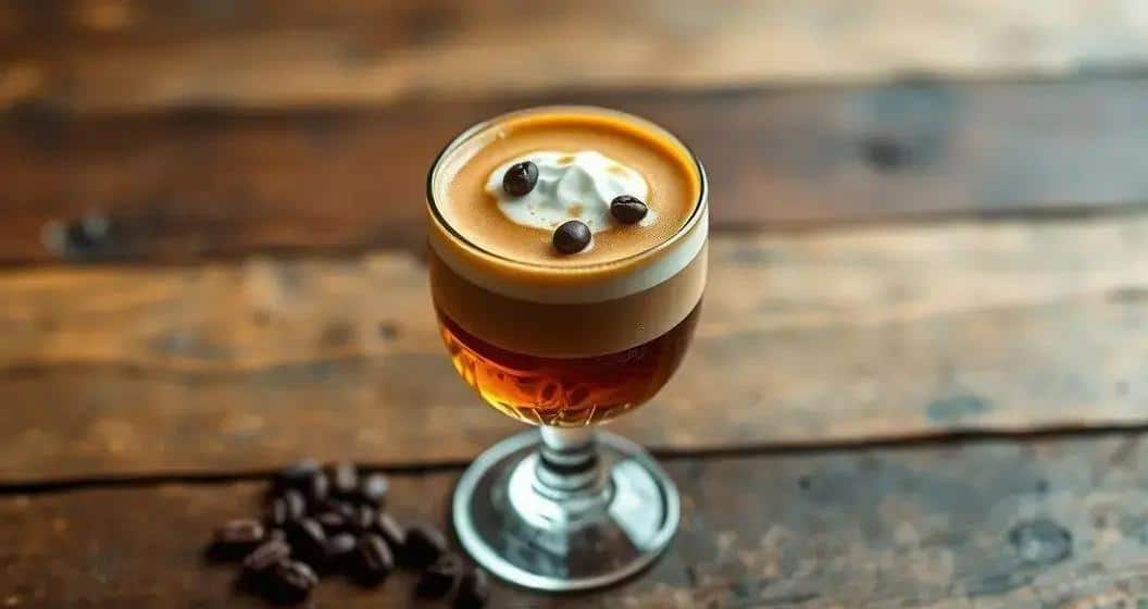 Whisky avec mousse de café et de crème : Une fusion exquise de saveurs