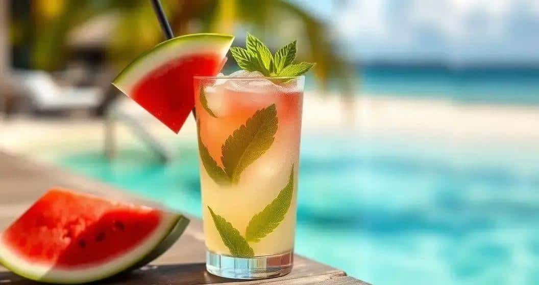 Whisky tropical à la pastèque et menthe : Un délice estival exotique
