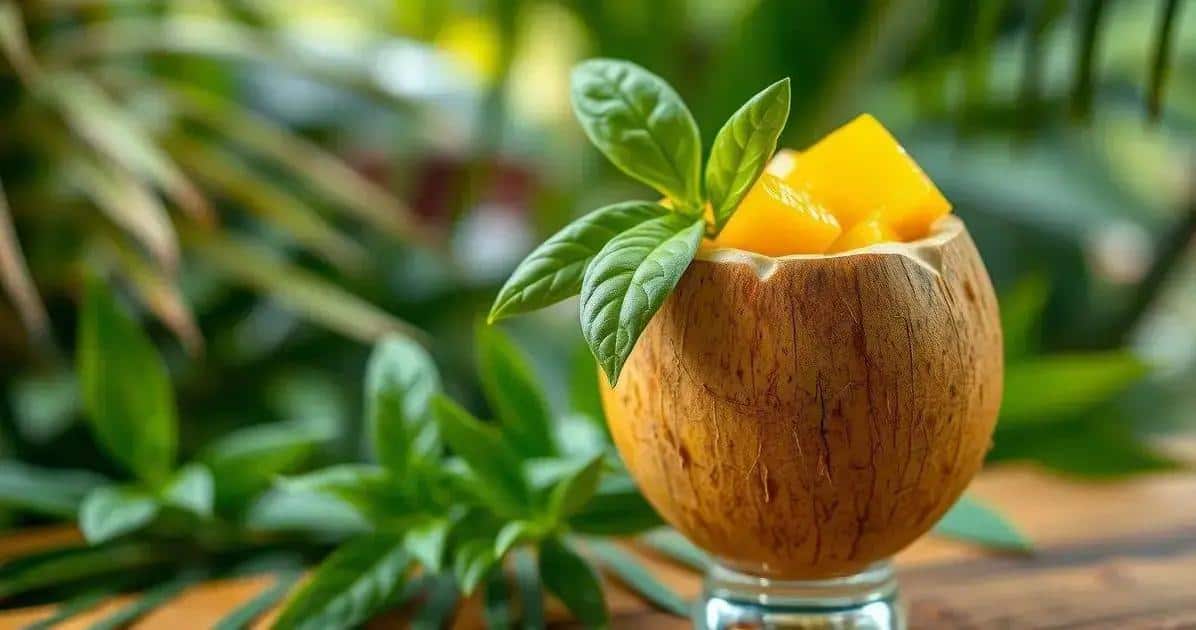 Acqua di Cocco con Succo di Mango e Basilico: Una Delizia Estiva Rinfrescante