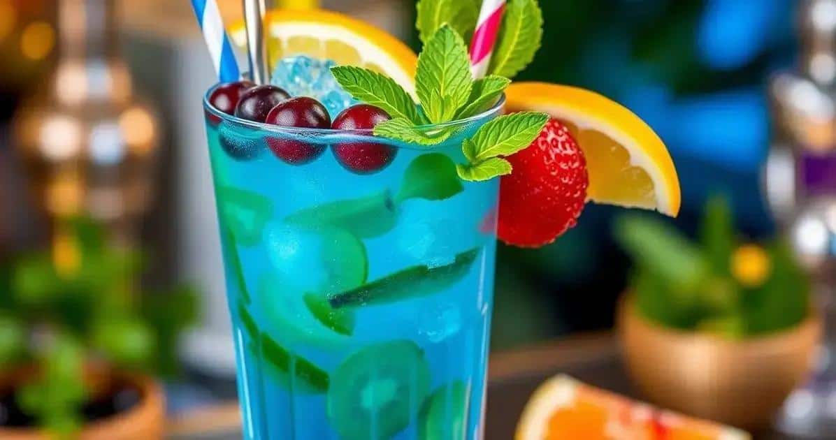 Aggiunte speciali per il Drink Blue Lagoon