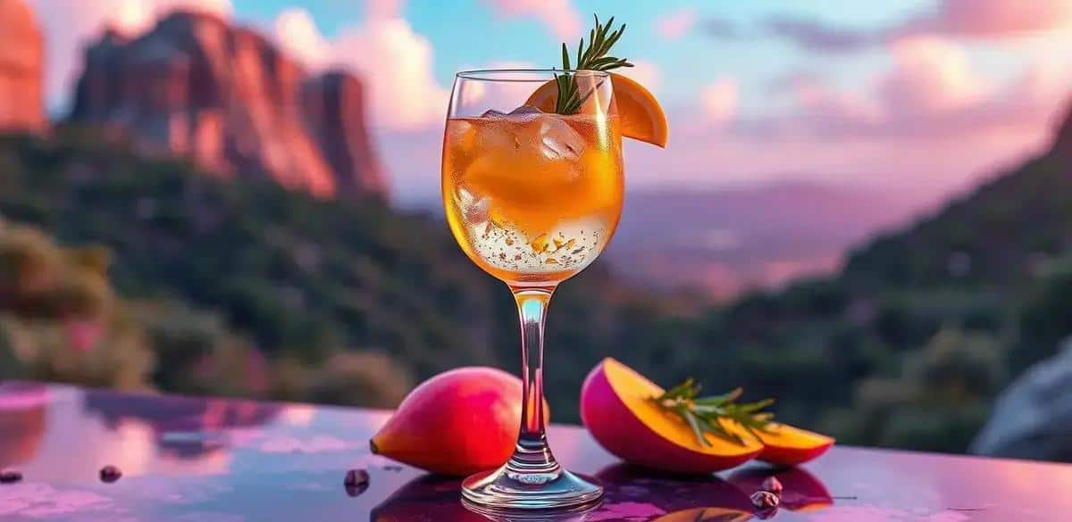 Champagne con Spumante al Mango e Rosmarino: Un Tocco Rinfrescante