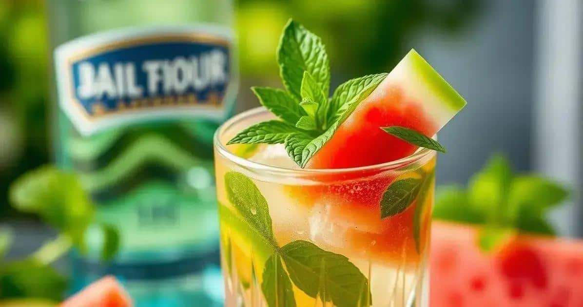Cocktail Estivo con Liquore alla Menta e Anguria: Rinfresca il Palato