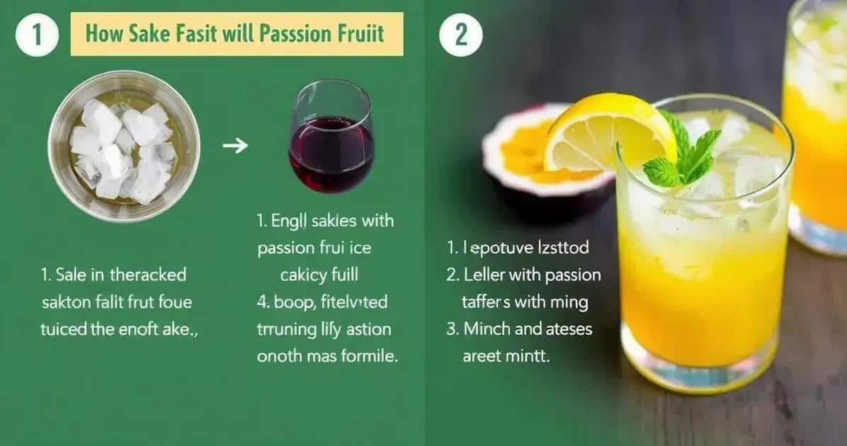 Come preparare il sake con frutto della passione