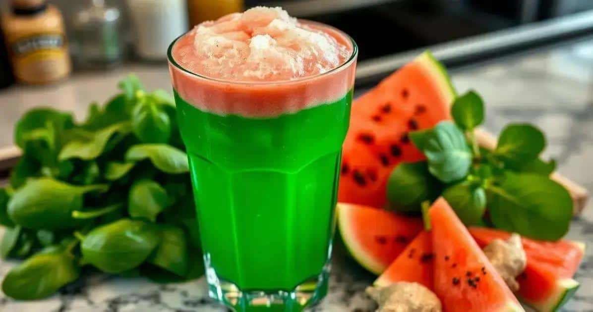 Curiosità sulla ricetta del drink verde con schiuma di anguria e zenzero