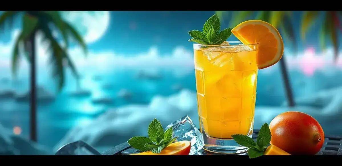 Ghiaccio con Liquore al Mango e Menta: Un'Avventura Rinfrescante