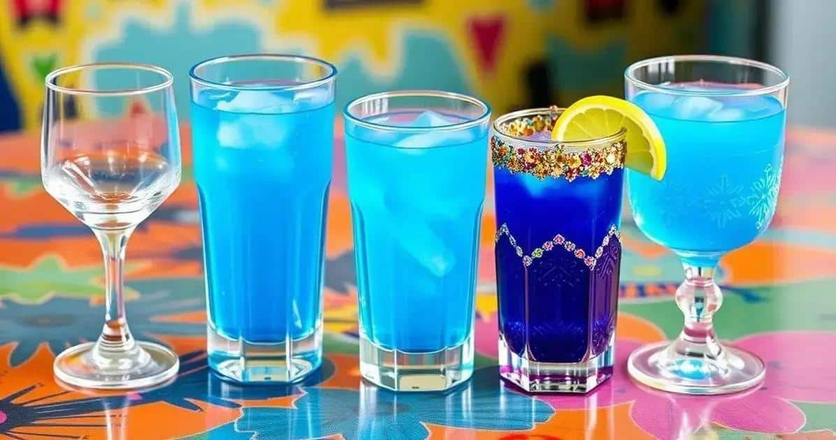 I migliori bicchieri per il Drink Blue Lagoon
