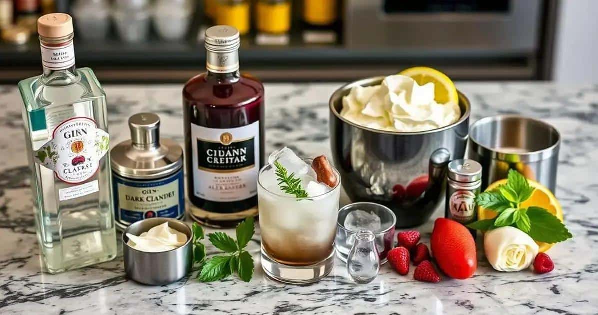 Ingredienti del Drink Alexander