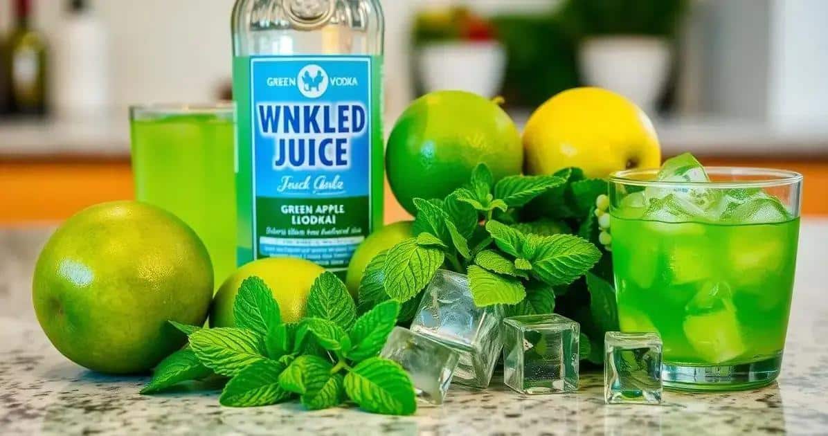 Ingredienti della ricetta del Drink verde con vodka