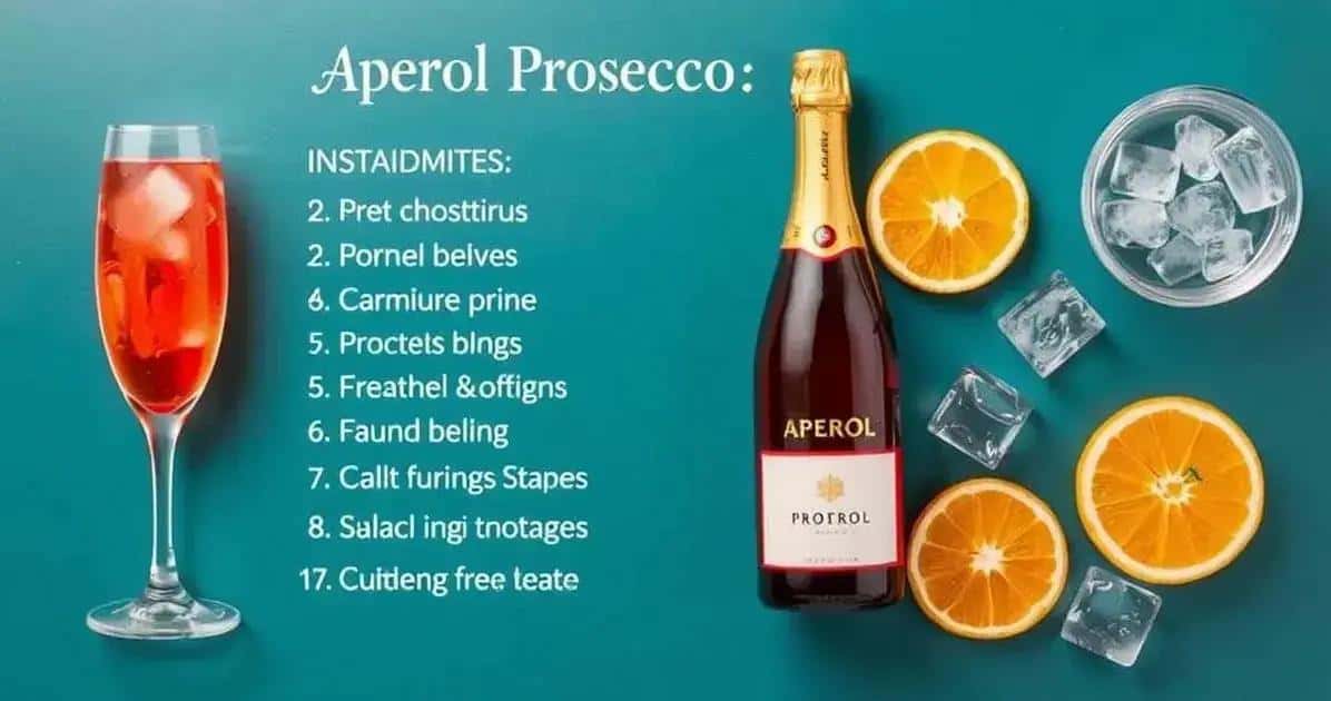 Ingredienti per Aperol con Prosecco