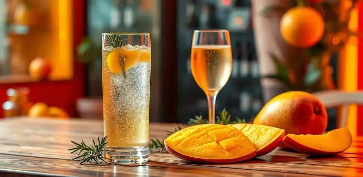 Ingredienti per Champagne con Spumante al Mango e Rosmarino