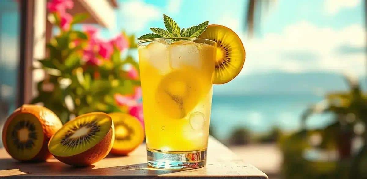 Ingredienti per il Daiquiri al kiwi con zenzero