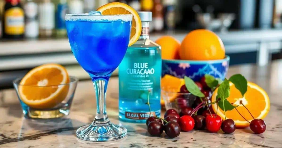 Ingredienti per il Drink Blue Lagoon