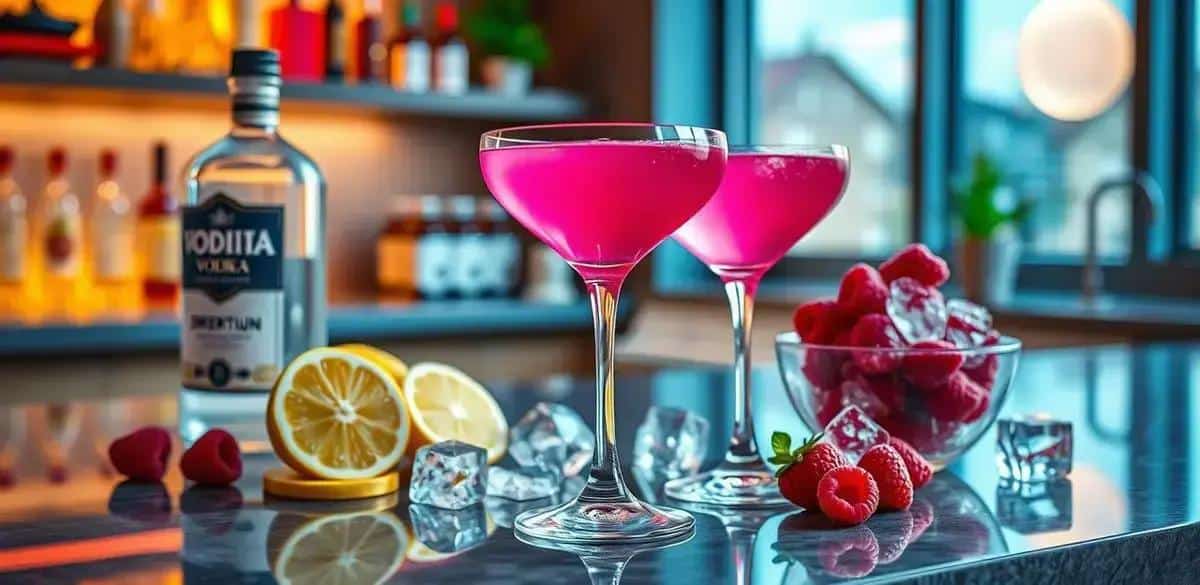 Ingredienti per il Drink Pink Martini