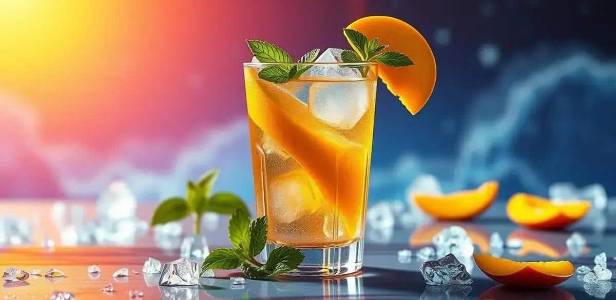 Ingredienti per il Ghiaccio al liquore di mango e menta