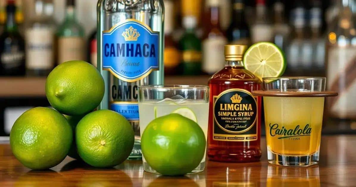 Ingredienti per il Gimlet con Cachaça