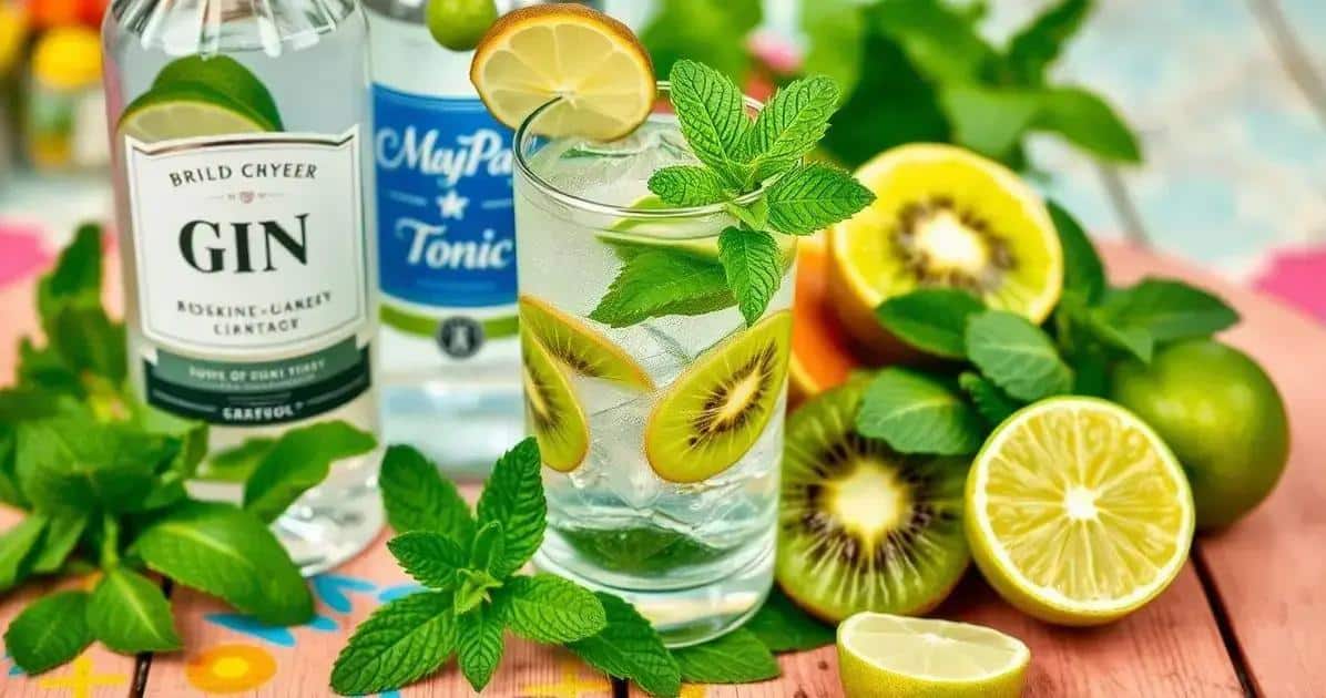 Ingredienti per il Gin Tonic con Kiwi