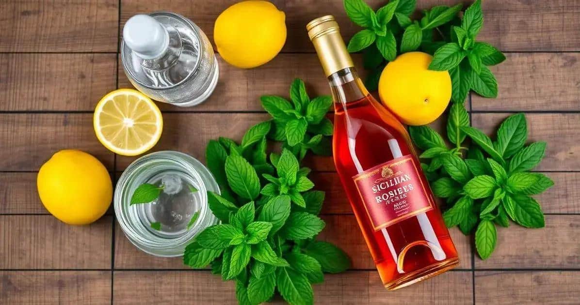 Ingredienti per il Vino Rosé con Soda al Limone