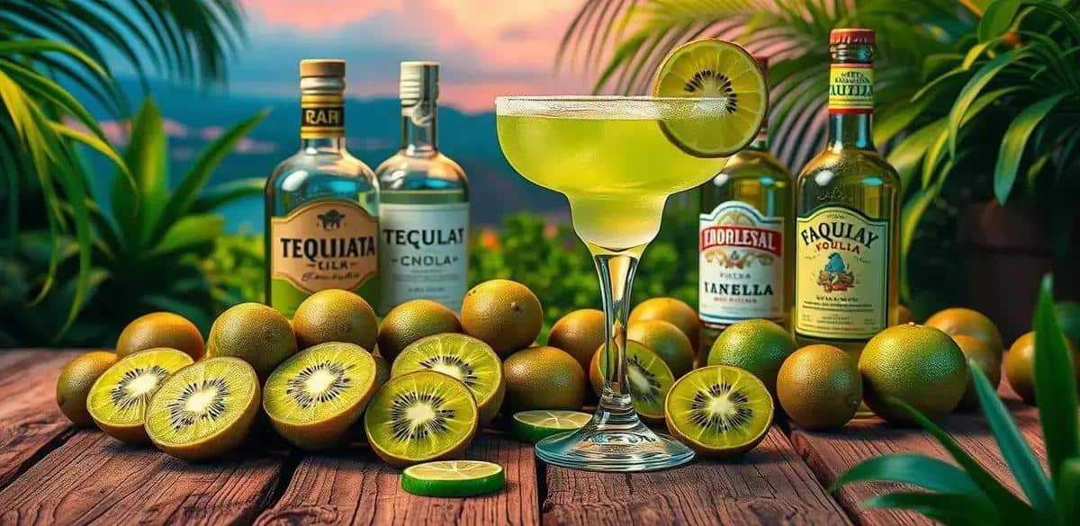 Ingredienti per la Drink Margarita al Kiwi
