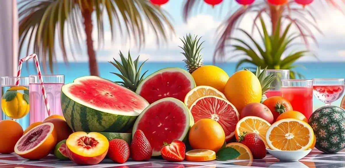 Ingredienti per la frutta estiva