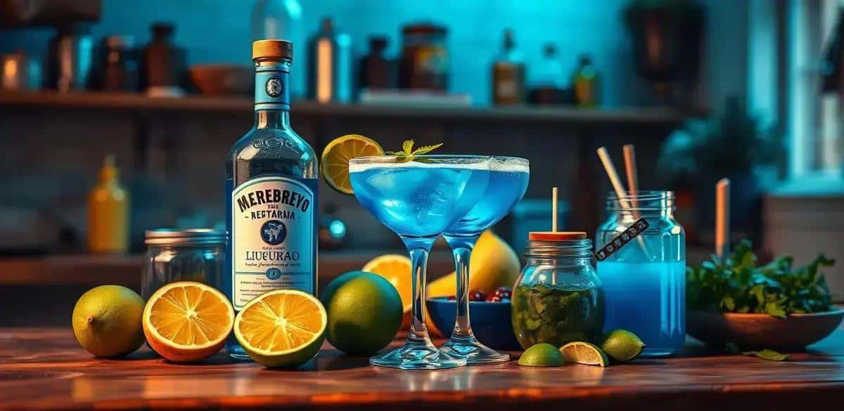 Ingredienti per la Margarita Blu