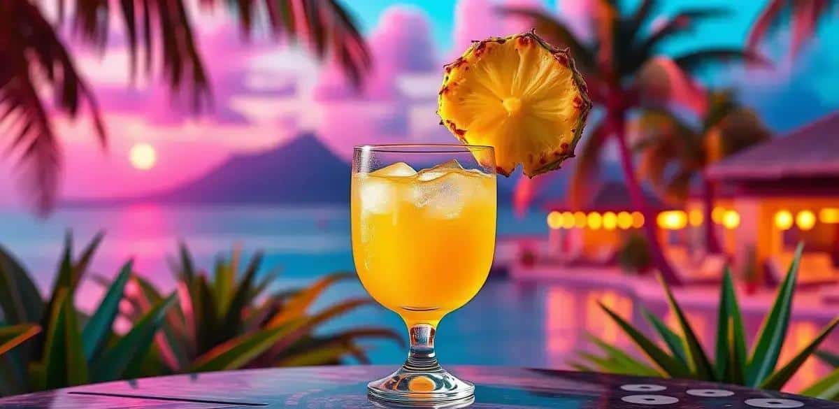 Martini all’Ananas: Elegante e Tropicale!