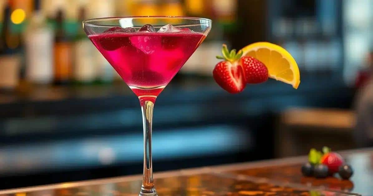 Martini con Liquore ai Frutti di Bosco e Soda: Un Tocco Rinfrescante da Provare
