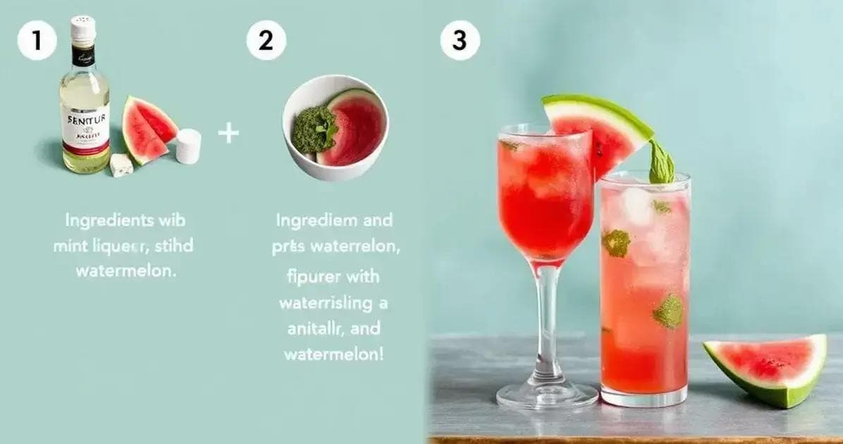 Metodo di preparazione del cocktail estivo