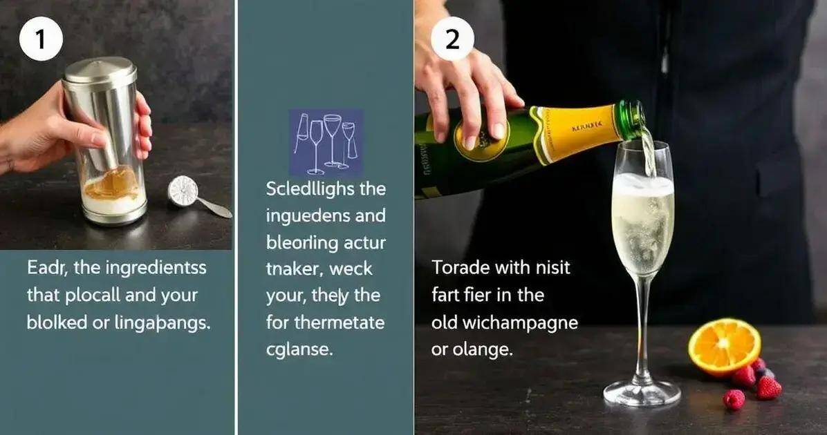 Metodo di preparazione del cocktail frizzante