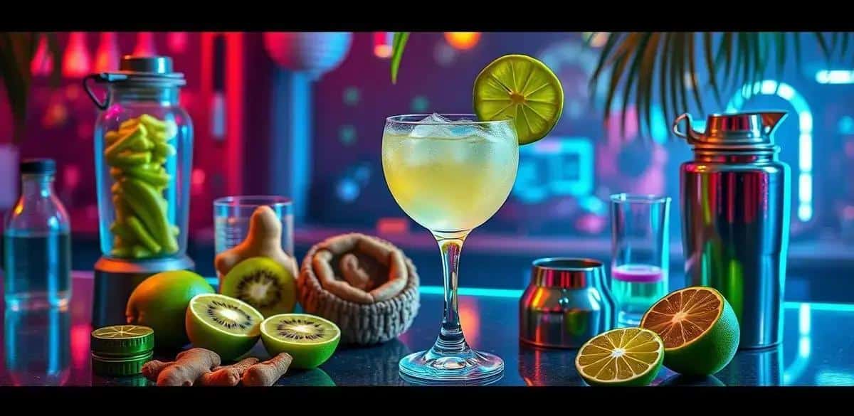 Metodo di Preparazione del Daiquiri al kiwi con zenzero